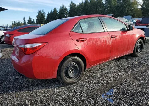 2015 Toyota Corolla L from USA, damaged, VIN 2T1BURHE3FC284529